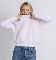 Perfect White Tee Lennon Sweatshirt in Rose Quartz