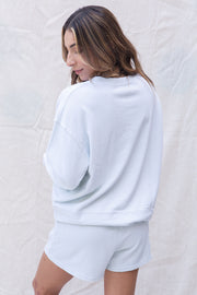 Perfect White Tee Tyler Pullover in Silvered Green