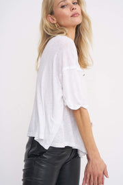 Project Social T Going Steady Boxy Rib Henley Tee