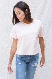 Sanctuary Essential One Pocket Tee in Rosewater