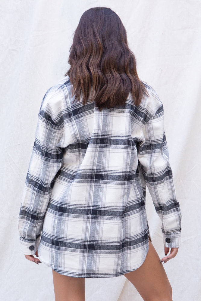 Sanctuary The Shacket in Moonstone Plaid