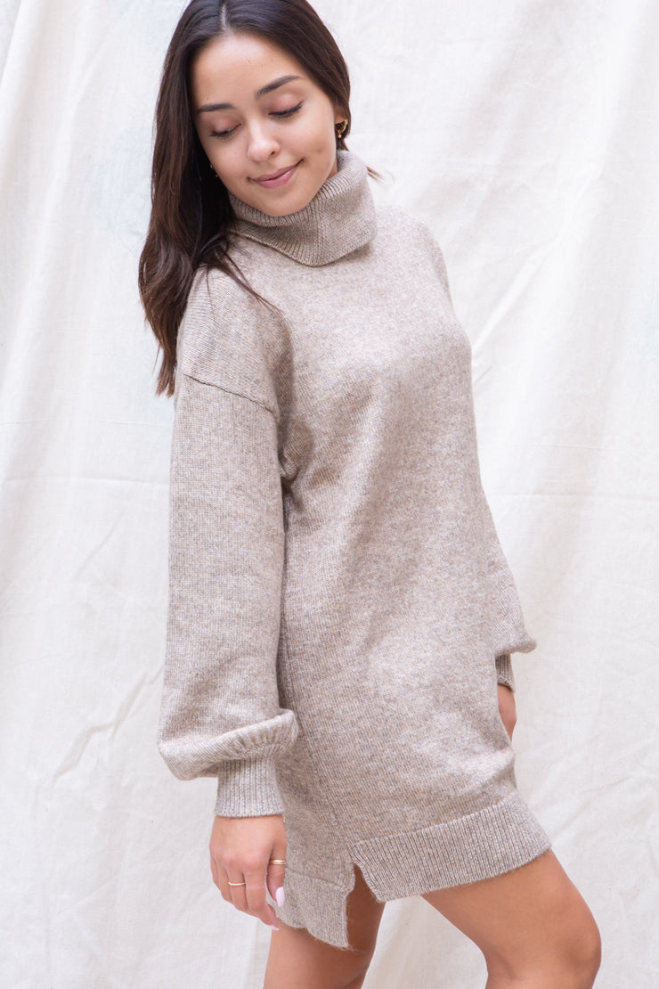 Show Me Your Mumu Chester Sweater Dress in Oatmeal