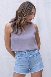 TheNow Soft Knit Lounge Top in Grey