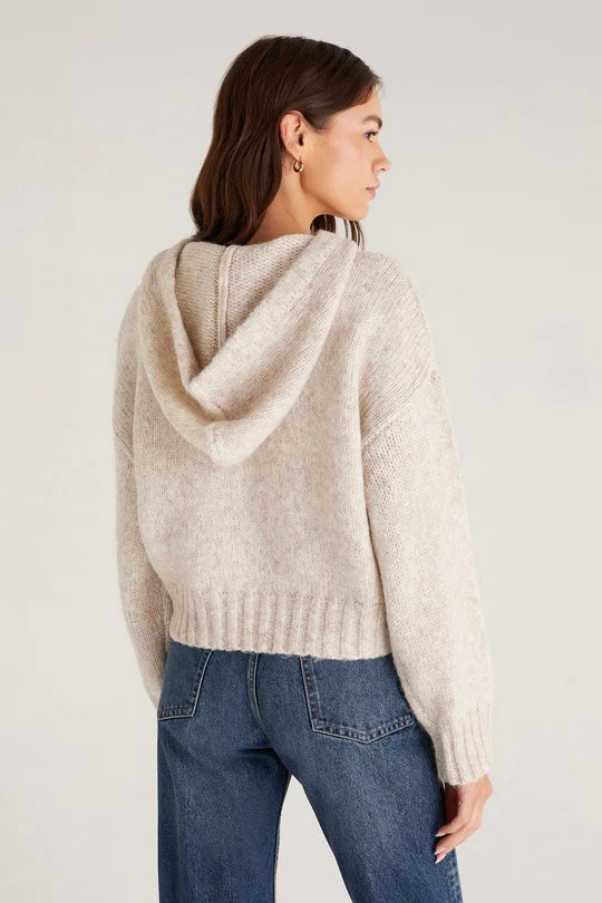 Z Supply Ariel Knit Hoodie Sweater
