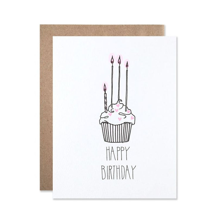 Harltand + Brooklyn Happy Birthday Cupcake Card