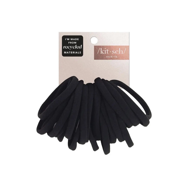 Kitsch Nylon Hair tie Set in Black