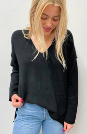 Pinch Carrie Sweater in Black