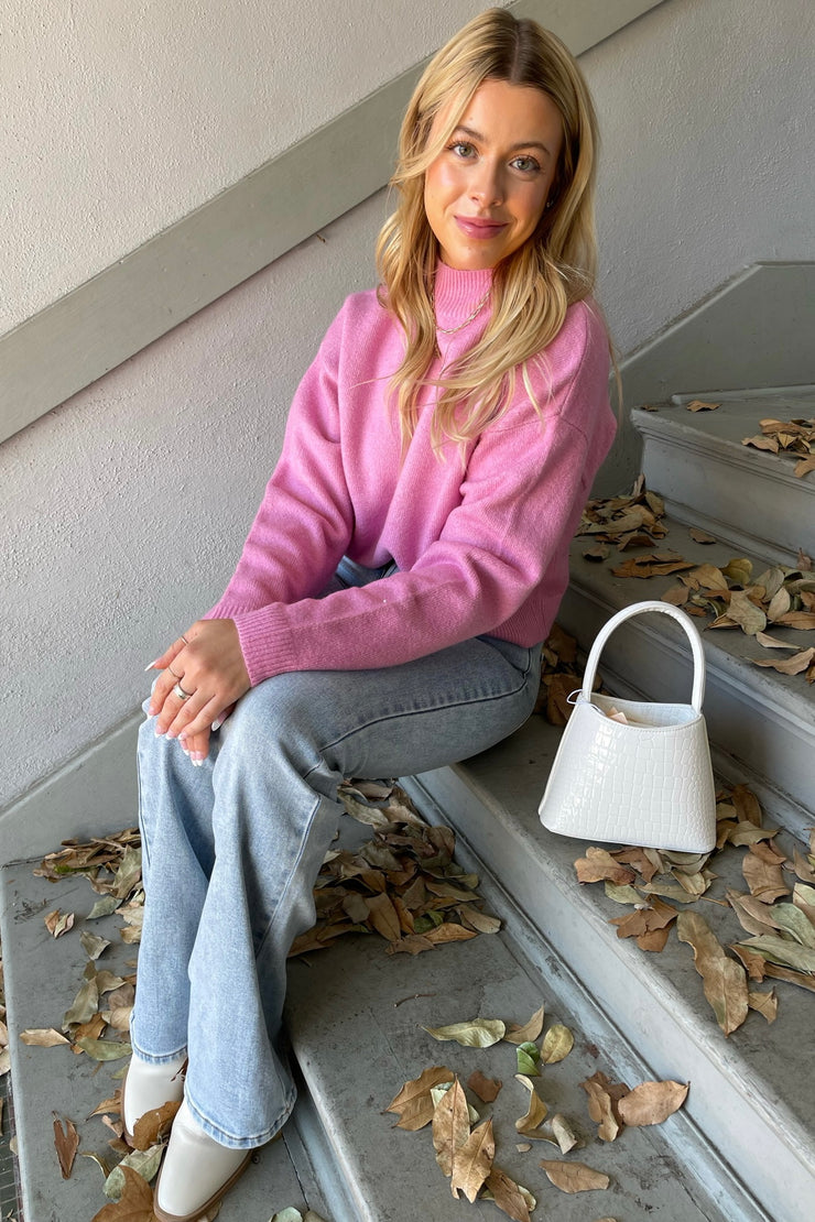 Lost + Wander Cassie Sweater in Pink