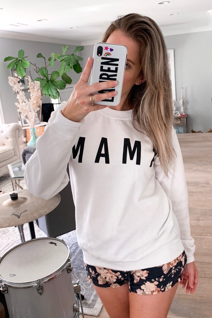 MAMA Sweatshirt in White
