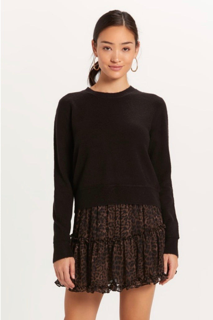 Olivaceous Hudson Sweater in Black