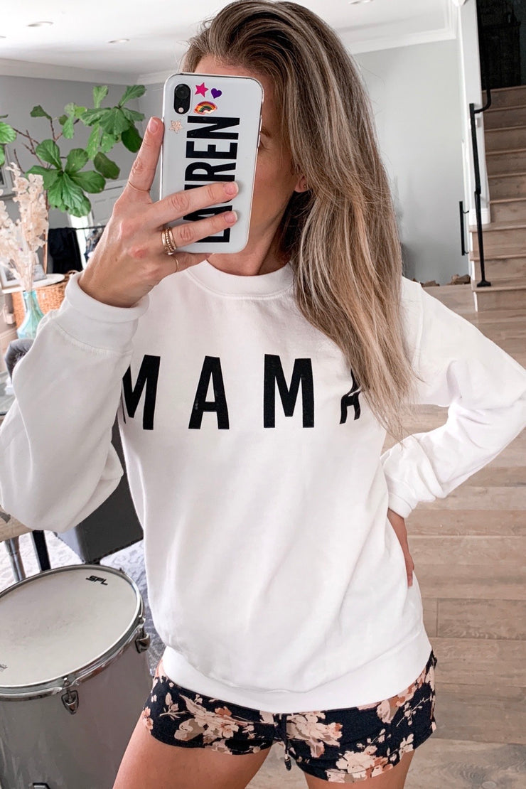 MAMA Sweatshirt in White