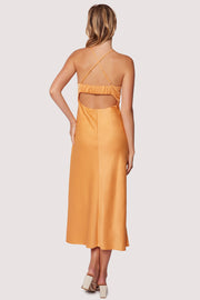 Lost + Wander Apricot Sunset Midi Dress