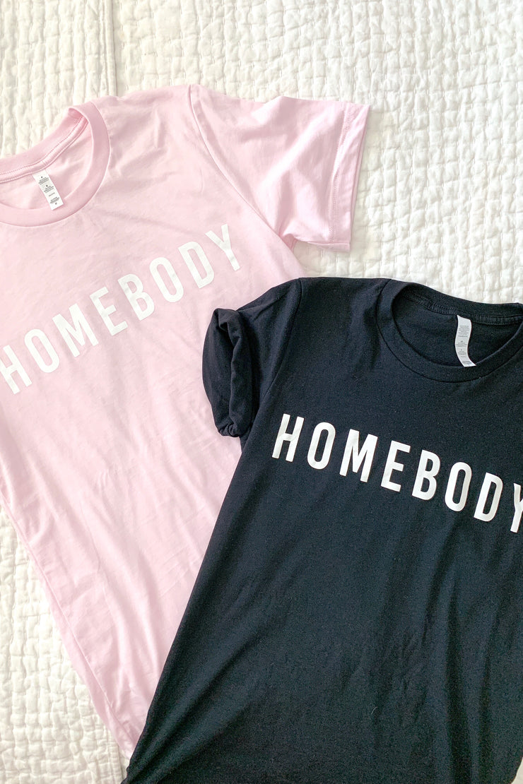 The Homebody Tee in Pink