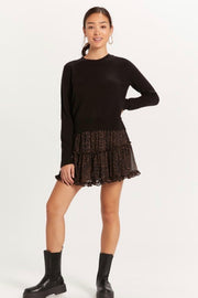 Olivaceous Hudson Sweater in Black