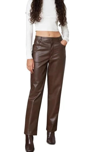 Nia Vegan Leather Trouser