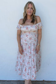We Wore What Dainty Floral Midi Dress
