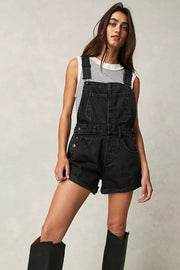 Free People Ziggy Shortall in Mineral Black