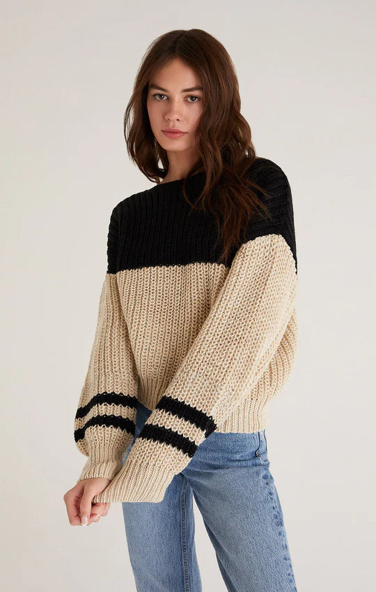 Z Supply Lyndon Color Block Sweater