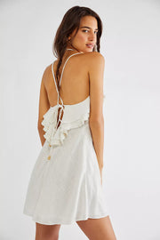 Free People Love Forever Mini Dress in Ivory