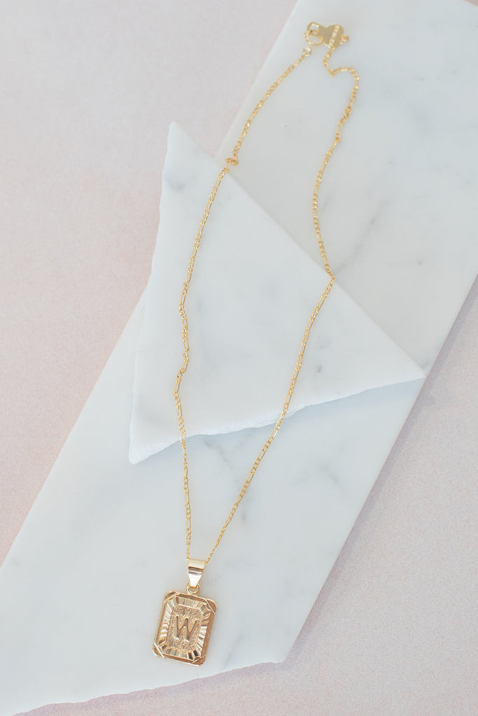 Bracha Royal Initial Card Necklace - Brands We Love | New York & Company