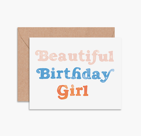 Daydream Prints Beautiful Birthday Girl Card