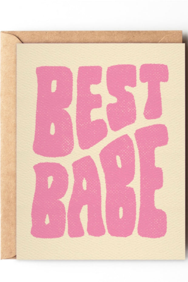 Daydream Prints Best Babe Card