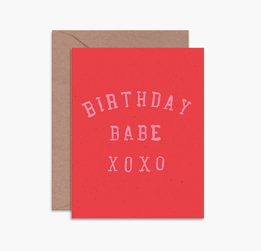 Daydream Prints Birthday Babe XOXO Card