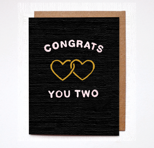 Daydream Prints Congrats You Two Card