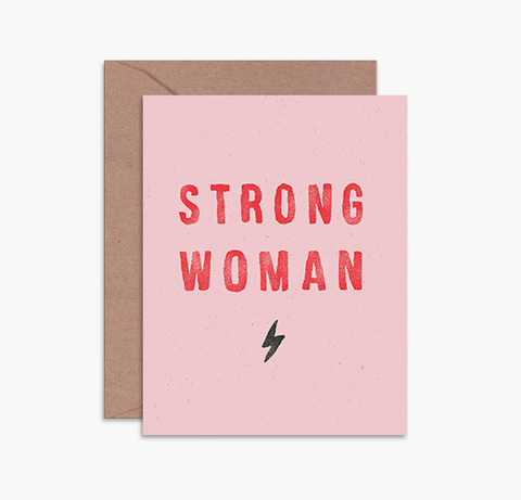 Daydream Prints Strong Woman Card