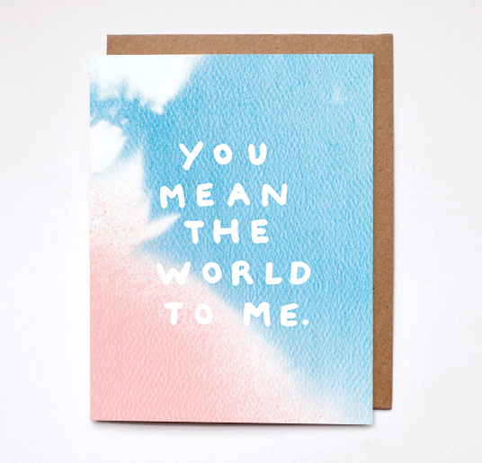 Daydream Prints World To Me Card