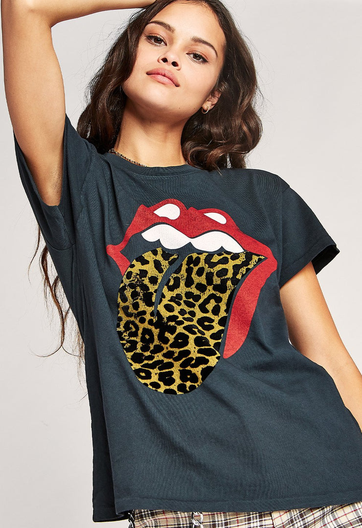 Daydreamer Rolling Stones Leopard Tongue Tour Tee