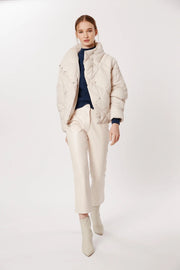 Deluc Giglia Puffer Jacket in Pearl
