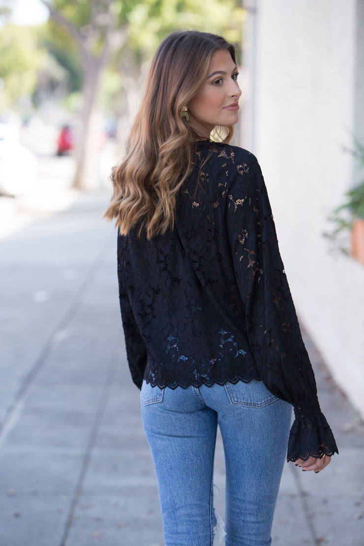 Free People Olivia Lace Top