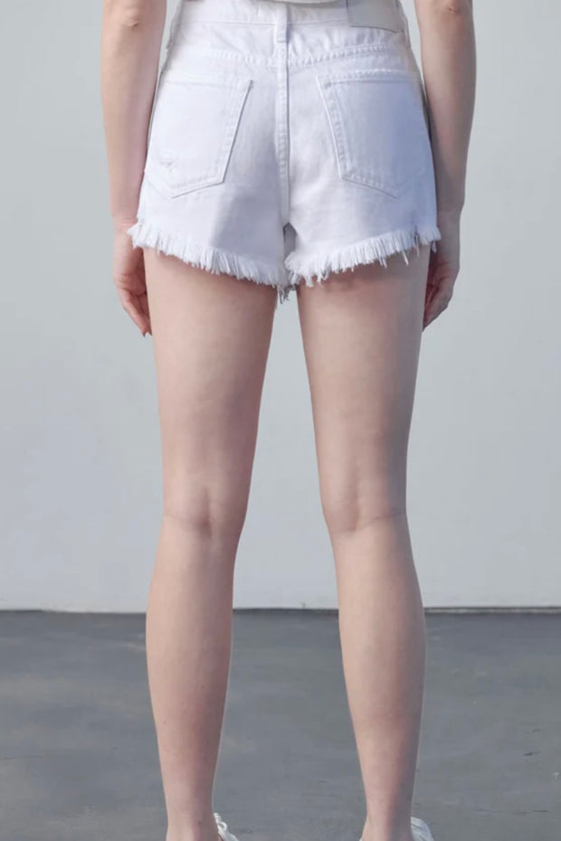Hidden Finn High Rise Shorts in White