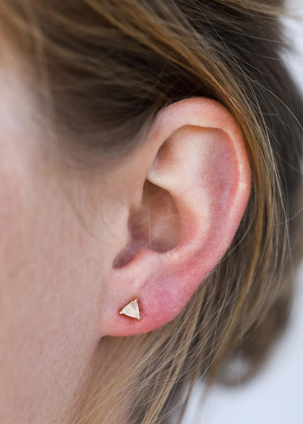 Jax Kelly Rose Quartz Mini Energy Gem Earrings