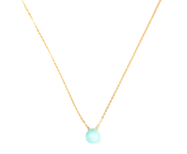 May Martin Mint Green Gemstone Necklace