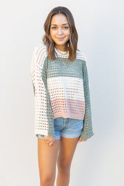 MinkPink Stripe Chenille Sweater