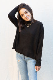 MinkPink Warm Feelings Sweater in Black