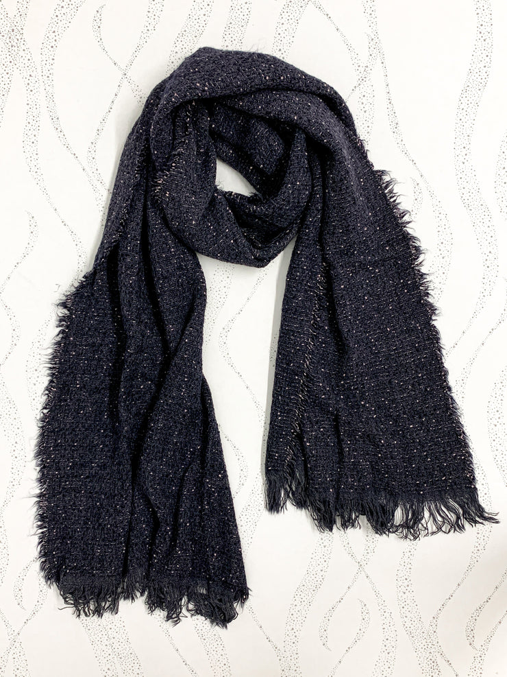 Speckled Scarf in Navy