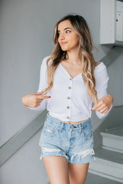 Olivaceous Siene Top in White