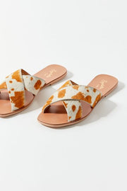 Seychelles Total Relaxation Sandal in Cow Print