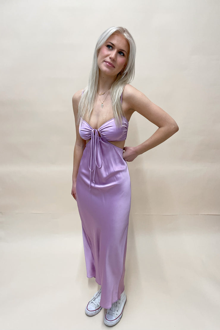 Show Me Your Mumu Codie Cut Out Dress in Lilac