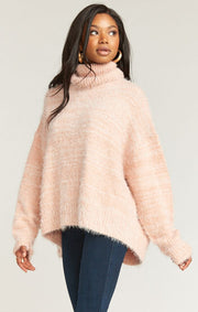 Show Me Your Mumu Fatima Turtleneck Sweater in Pink