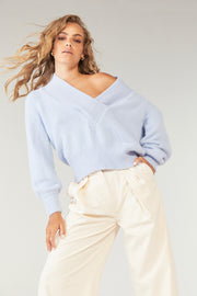 Sovere Plunge Knit Sweater