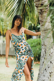 XIX Palms Havana Slit Midi Dress