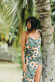 XIX Palms Havana Slit Midi Dress