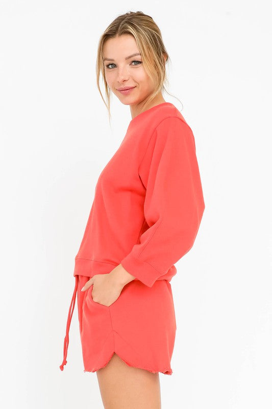 Olivaceous Poppy Pullover